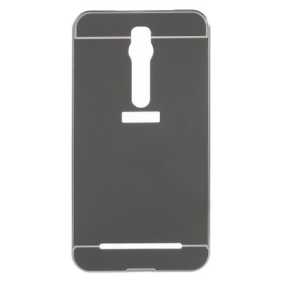 Други Бъмпъри за телефони Луксозен алуминиев бъмпър с твърд огледален гръб за Asus zenfone 2 5.5 ZE551ML Z00AD черен